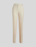 TAILORED WOOL SILK TROUSERS