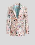 TAILORED JACQUARD JACKET WITH BUTTERFLIES