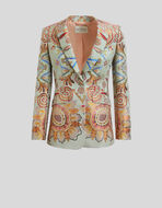 TAILORED FLORAL PAISLEY JACQUARD JACKET