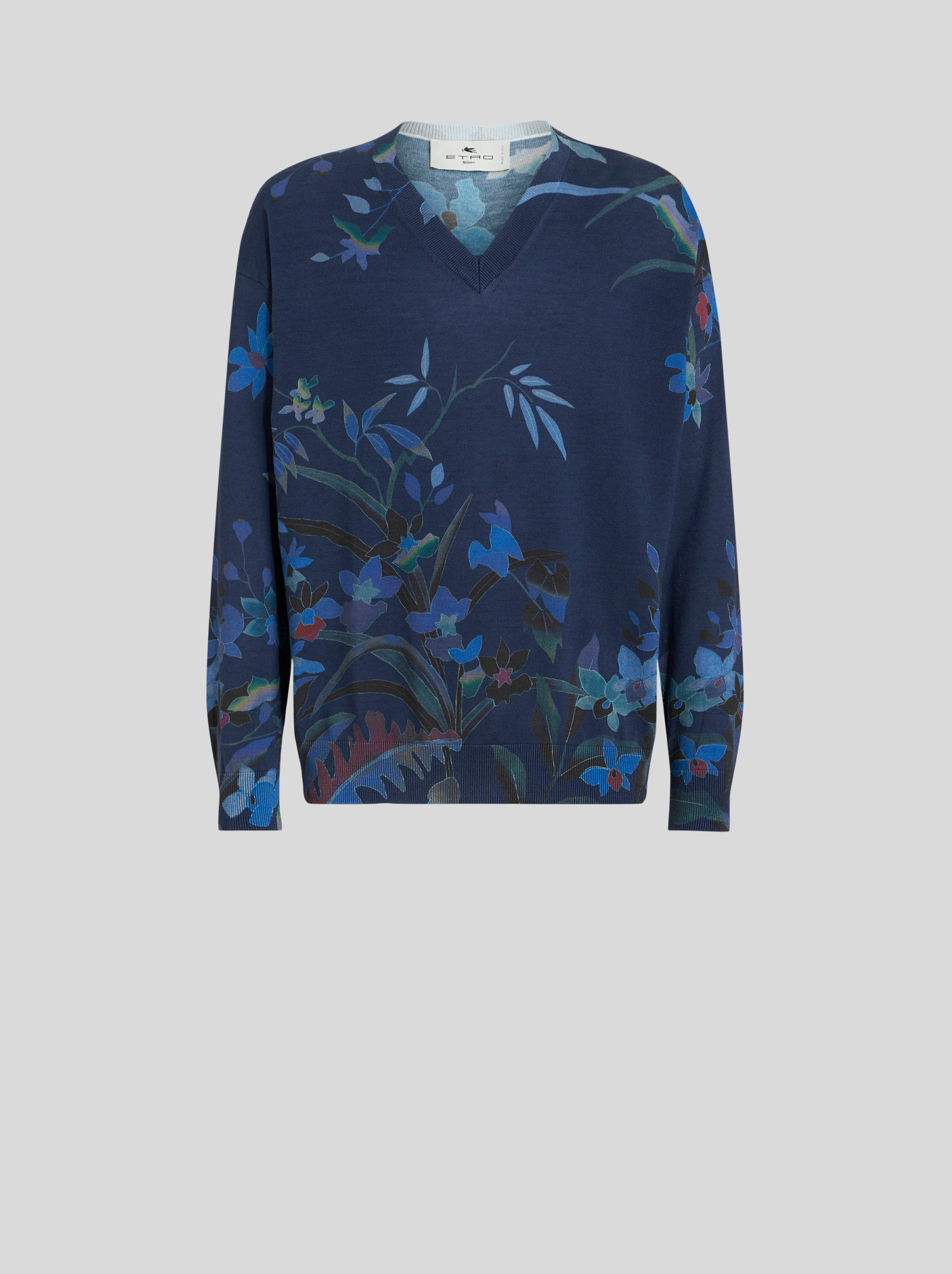 JUMPER WITH LEAFY FLORAL PRINT