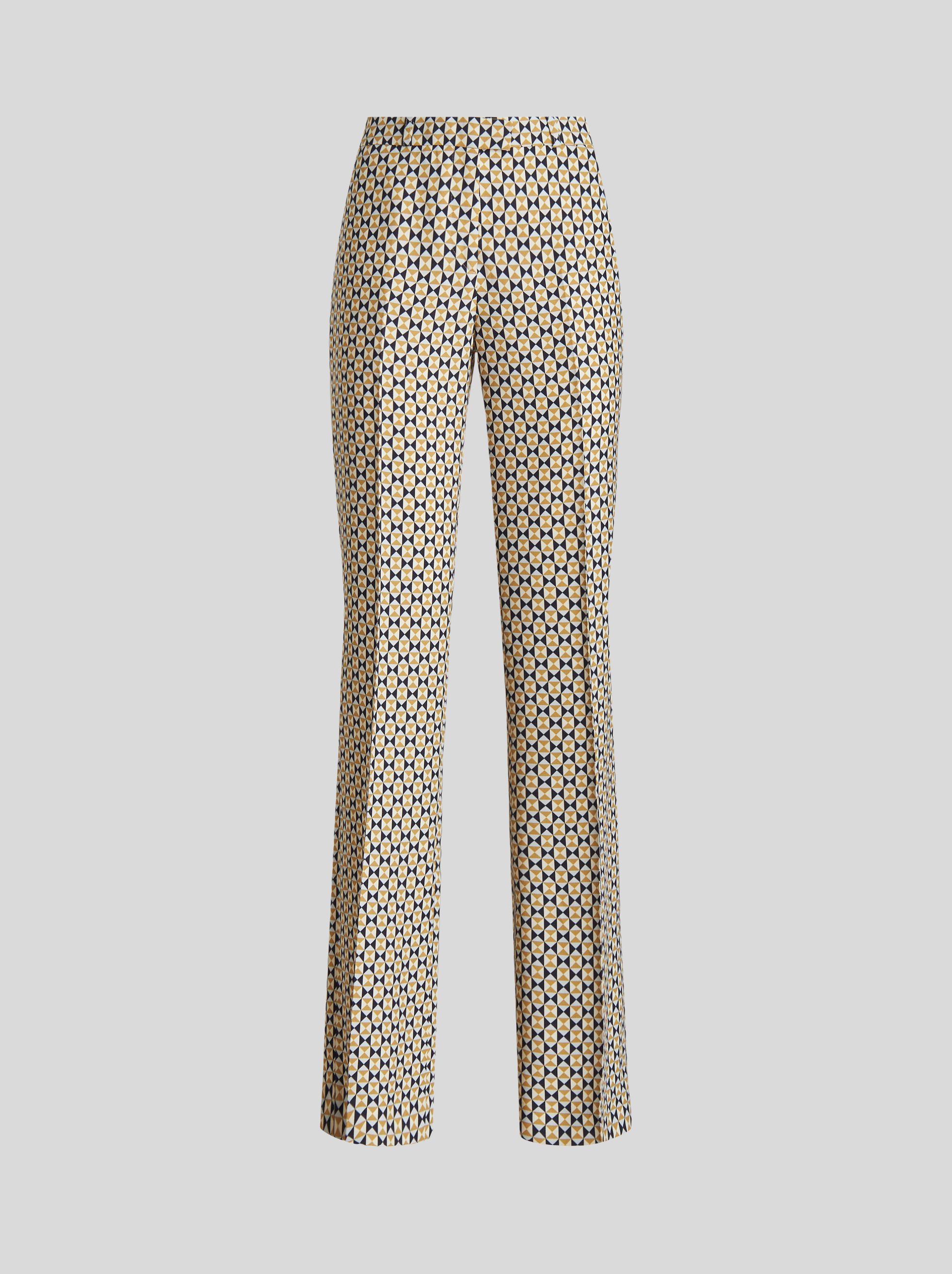 TAILORED TROUSERS WITH GEOMETRIC PATTERNS