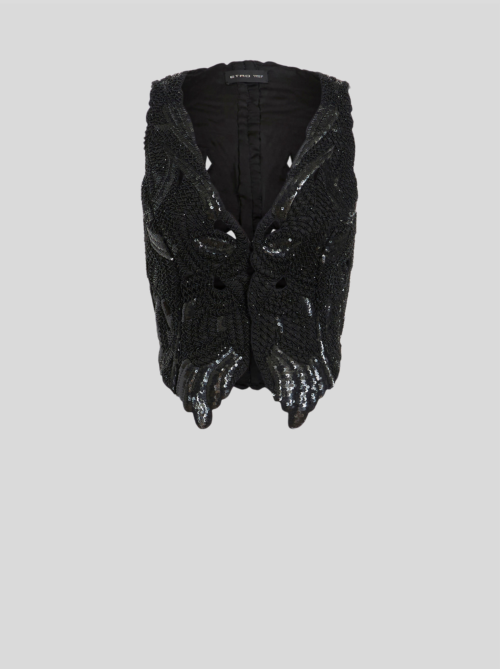 EMBROIDERED BUTTERFLY WAISTCOAT