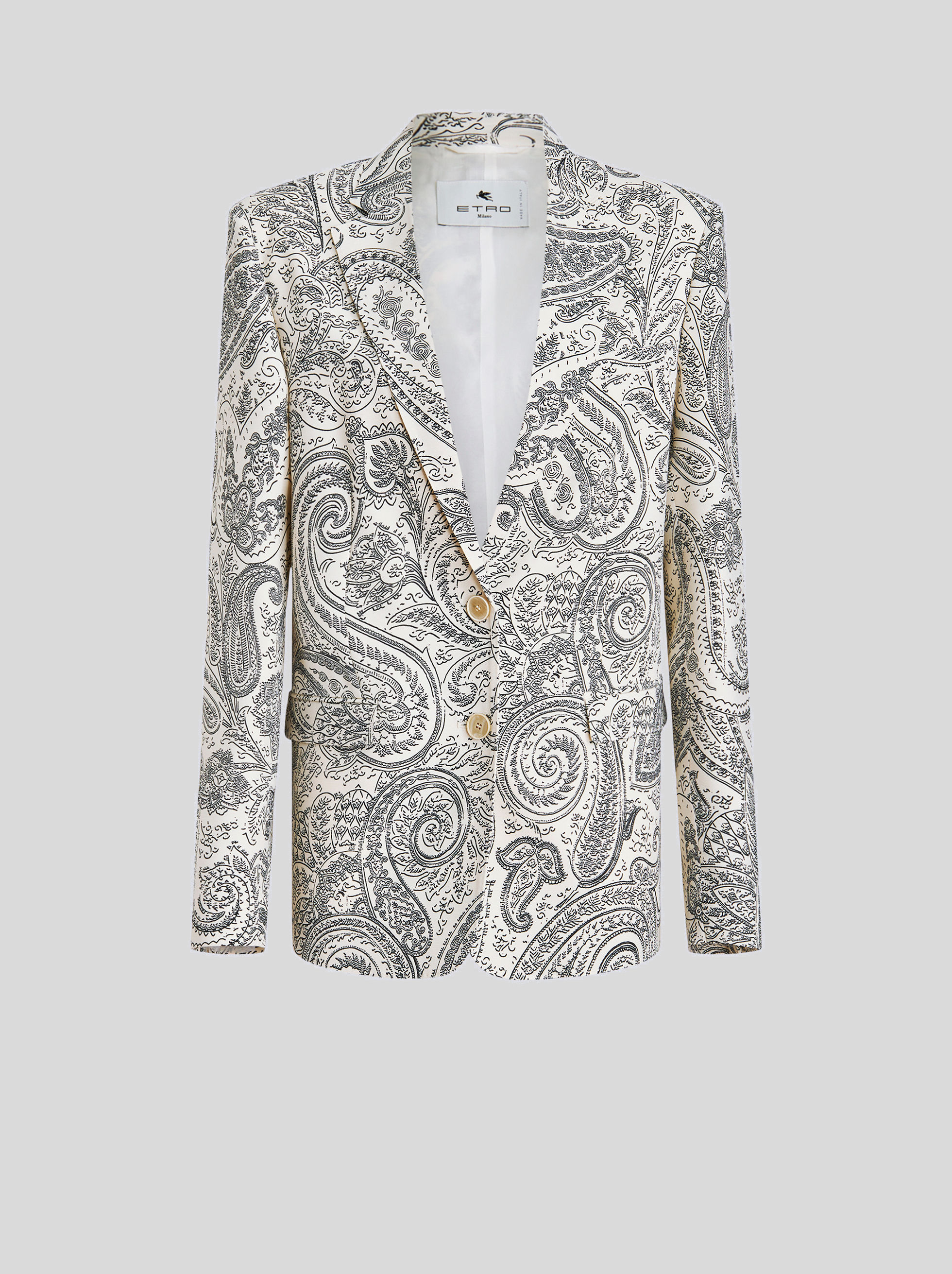 TAILORED JACKET WITH PAISLEY PATTERN