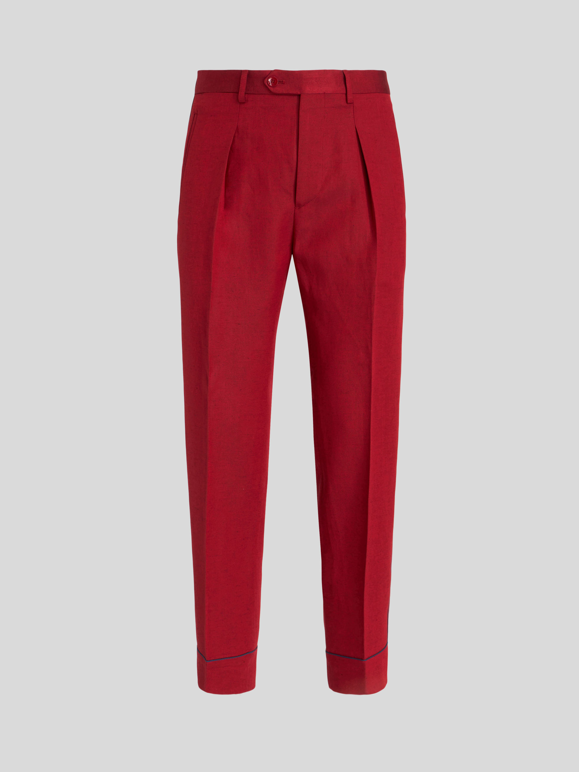TAILORED TROUSERS WITH PIPING