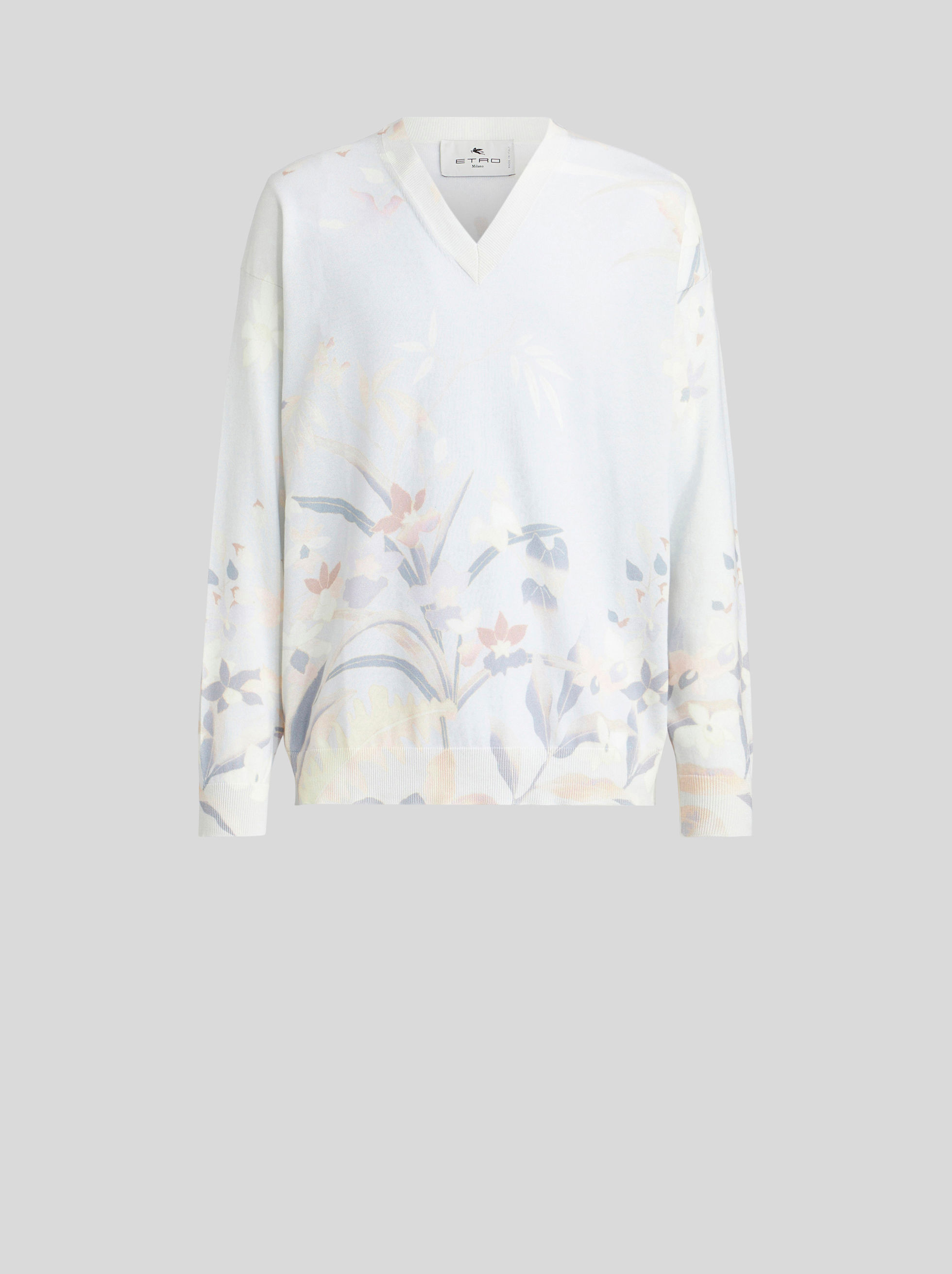 JUMPER WITH LEAFY FLORAL PRINT
