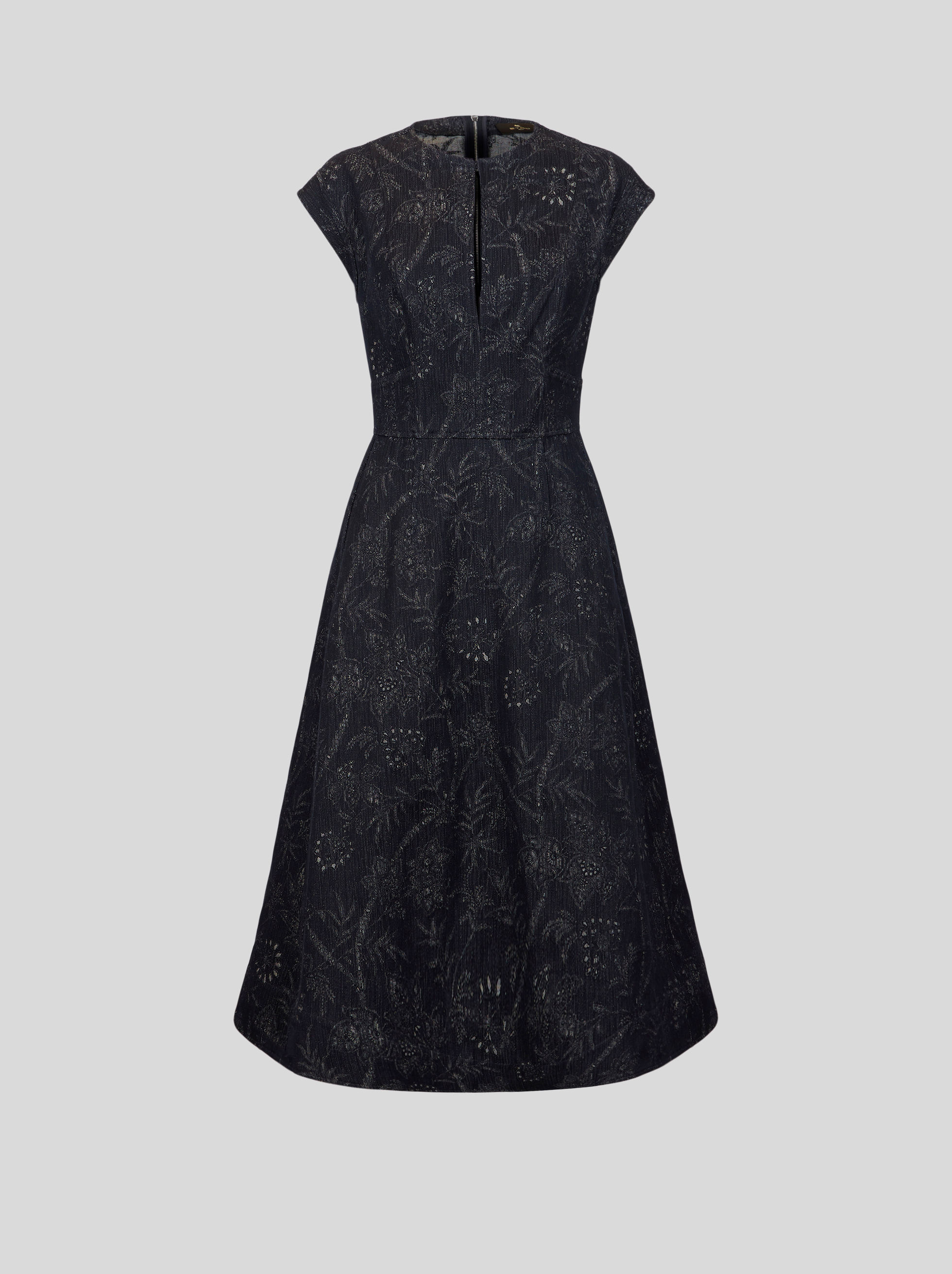 Floral jacquard midi dress | Women | Blue | ETRO